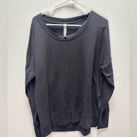 Athleta Tops - Athleta Coaster Luxe Pullover Dark Gray XL